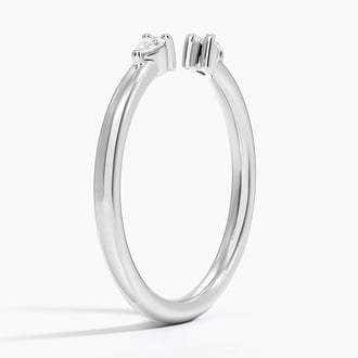 Wren Pear Diamond Ring in Platinum