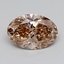 3.05 Ct. Fancy  Brown Oval Lab Grown Diamond