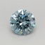 0.42 Ct. Fancy Vivid Blue Round Lab Grown Diamond