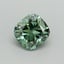0.5 Ct. Fancy Vivid Pacific Green Cushion Lab Grown Diamond