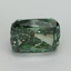 4.01 Ct. Fancy Vivid Pacific Green Cushion Lab Grown Diamond