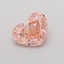 0.55 Ct. Fancy Vivid Pink Heart Lab Grown Diamond