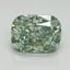 1.09 Ct. Fancy Vivid Pacific Green Cushion Lab Grown Diamond