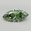 7.08 Ct. Fancy Vivid  Green Marquise Lab Grown Diamond