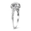 The Anica Ring, smalltop view on a hand