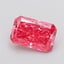 3.03 Ct. Fancy Vivid Pink Radiant Lab Grown Diamond