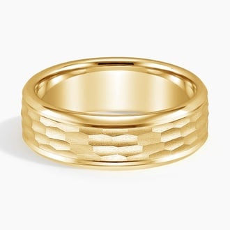 River 6mm Wedding Ring in 18K Yellow Gold