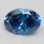 2.00 Ct. Fancy Vivid Blue Oval Lab Grown Diamond