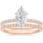 14K Rose Gold Ballad Diamond Bridal Set (1/3 ct. tw.)