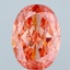 3.92 Ct. Fancy Vivid Pink Oval Lab Grown Diamond