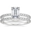 14K White Gold Luxe Petite Shared Prong Diamond Bridal Set (3/4 ct. tw.)
