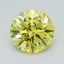 1.16 Ct. Fancy Vivid Yellow Round Lab Grown Diamond