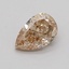 0.32 Ct. Light  Brown Pear Lab Grown Diamond
