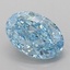 1.75 Ct. Fancy Vivid Blue Oval Lab Grown Diamond