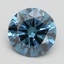 2.58 Ct. Fancy Vivid Blue Round Lab Grown Diamond
