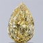 1.05 Ct. Fancy Intense Yellow Pear Lab Grown Diamond