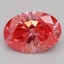 1.57 Ct. Fancy Vivid Pink Oval Lab Grown Diamond