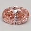 1.74 Ct. Fancy Intense Pink Oval Lab Grown Diamond
