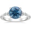 18K White Gold Nadia Diamond Ring, smalltop view