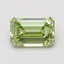 0.94 Ct. Fancy Vivid Green Emerald Lab Grown Diamond