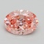 1.83 Ct. Fancy Vivid Pink Oval Lab Grown Diamond