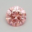0.40 Ct. Fancy Vivid Pink Round Lab Grown Diamond
