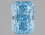 1.58 Ct. Fancy Vivid Blue Radiant Lab Grown Diamond