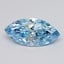 4.08 Ct. Fancy Vivid  Blue Marquise Lab Grown Diamond