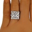 The Colcella Ring, smallzoomed in top view on a hand