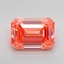 2.99 Ct. Fancy Vivid Orangy Pink Emerald Lab Grown Diamond