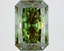 3.91 Ct. Fancy Vivid Green Radiant Lab Grown Diamond