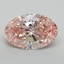 6.14 Ct. Fancy Vivid Pink Oval Lab Grown Diamond