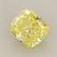 1.58 Ct. Fancy Vivid Yellow Cushion Lab Grown Diamond