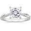 18K White Gold Petite Twisted Vine Diamond Ring (1/8 ct. tw.), smalltop view