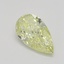 0.77 Ct. Fancy Light Yellow Pear Diamond