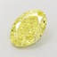 3.07 Ct. Fancy Intense Yellow Oval Lab Grown Diamond