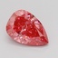 0.93 Ct. Fancy Vivid Pink Pear Lab Grown Diamond