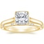 18K Yellow Gold Luna Ring with Astra Diamond Ring