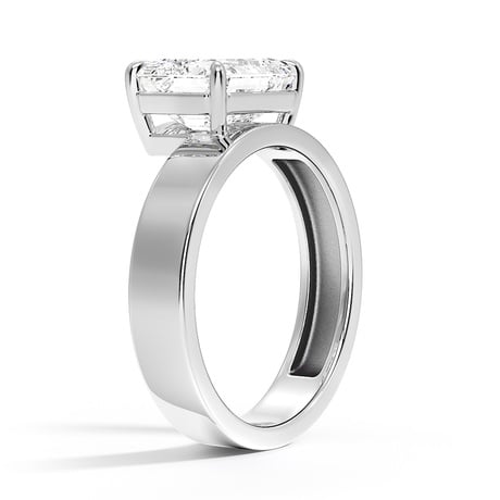 14K White Gold Peyton Floating Diamond Solitaire Ring