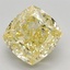 2.32 Ct. Fancy Intense Yellow Cushion Lab Grown Diamond