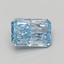 4.08 Ct. Fancy Vivid Blue Radiant Lab Grown Diamond