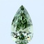 1.29 Ct. Fancy Vivid Green Pear Lab Grown Diamond