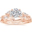 14K Rose Gold Secret Garden Diamond Ring (1/2 ct. tw.) with Winding Willow Ring