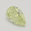 0.54 Ct. Fancy Light Yellow Pear Diamond
