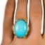 The Shiloh Ring, smallzoomed in top view on a hand