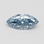 0.50 Ct. Fancy Vivid Blue Marquise Lab Grown Diamond