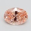 1.50 Ct. Fancy Intense Pink Oval Lab Grown Diamond