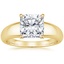 18K Yellow Gold Adrian Solitaire Ring, smalltop view