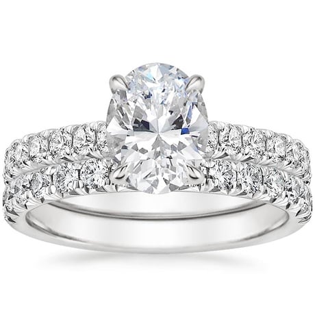 18K White Gold Sienna Diamond Bridal Set (7/8 ct. tw.)