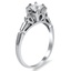 The Anne-Marie Ring, smalltop view on a hand